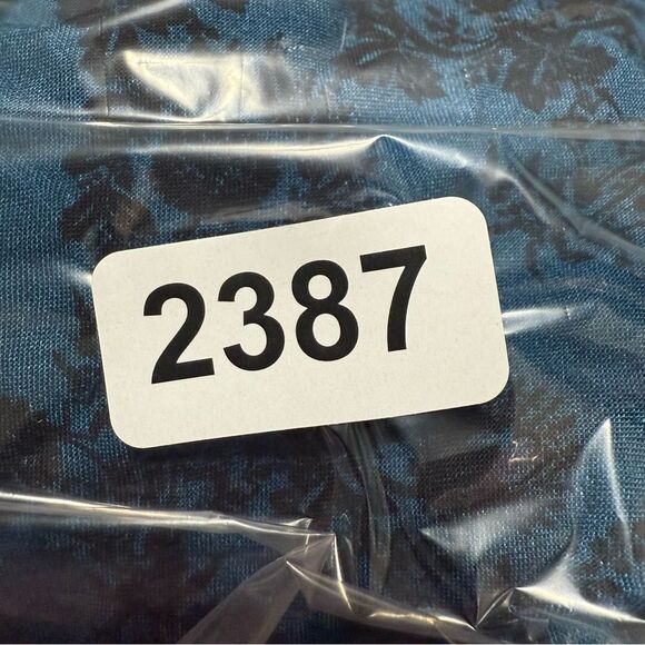 Pins & Needles Blue Black Crop Blouse - Picture 4 of 4